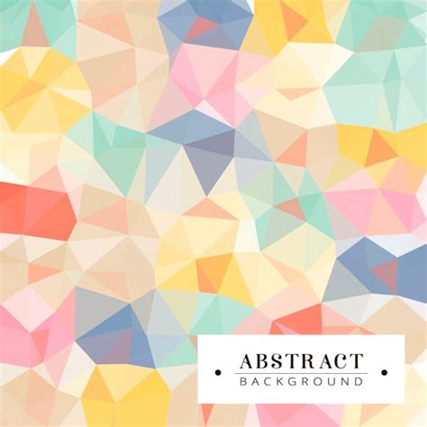 Free Vector Polygonal Background In Pastel Colors