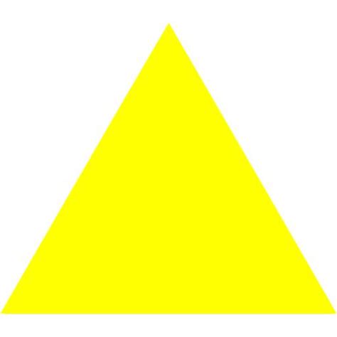 Yellow Triangle Icon Free Yellow Shape Icons