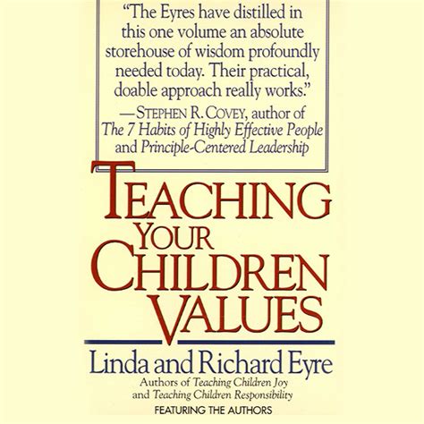 Teaching Your Children Values Audiobook By Linda Eyre
