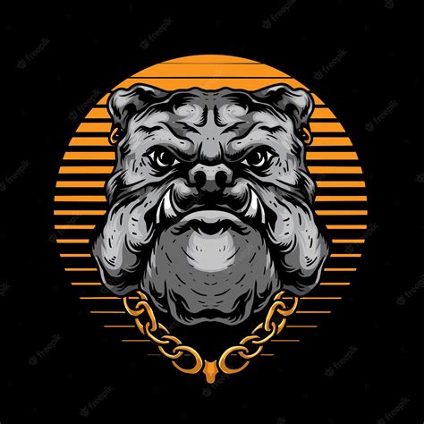 Premium Vector Gangster Animal Dog Illustration