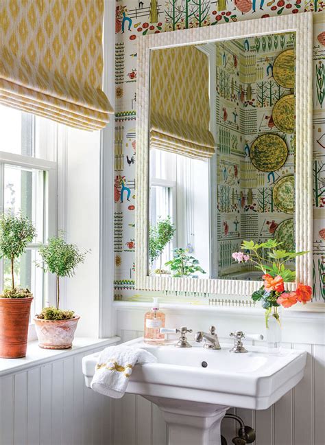 Maybe you would like to learn more about one of these? wallpaper trends 2021-powder room-James Farmer-FlowerMag ...