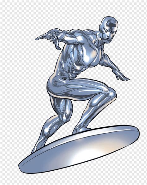 Marvel Silver Surfer Illustration Silver Surfer Iron Man Thanos T