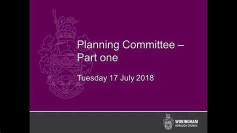 Planning Committee 1 Of 3 170718 Youtube