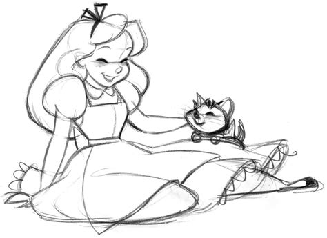 Just For Fun Alice And Dinah ©disney Doodle In Wonderland Disney