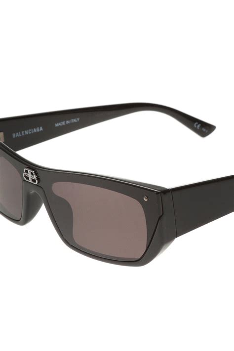 Balenciaga Sunglasses With Logo Black For Men Lyst