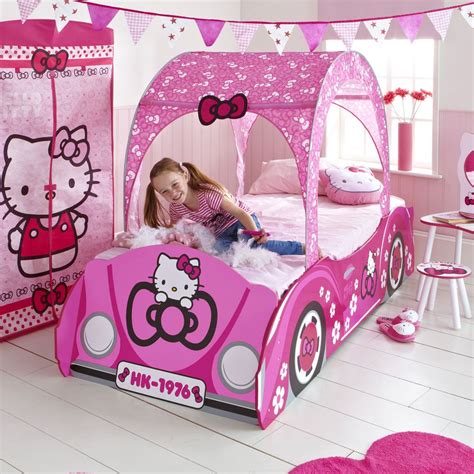 13 results for hello kitty canopy bed. KIDS DISNEY AND CHARACTER FEATURE TODDLER BEDS NEW | eBay