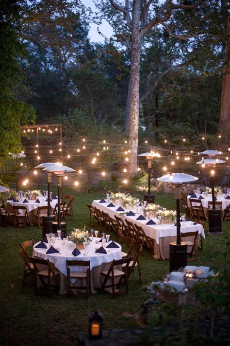 Outdoor Dinner Party Lights Video And Photos