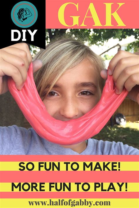 Homemade Gak Super Fun Experiment And Play Craft — Half Of Gabby