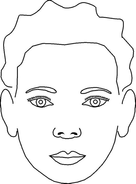 Face Painting Coloring Pages At Getdrawings Free Download