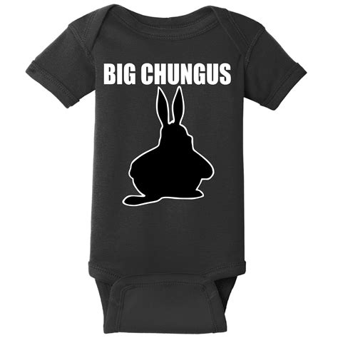Big Chungus Funny Meme Baby Bodysuit Teeshirtpalace