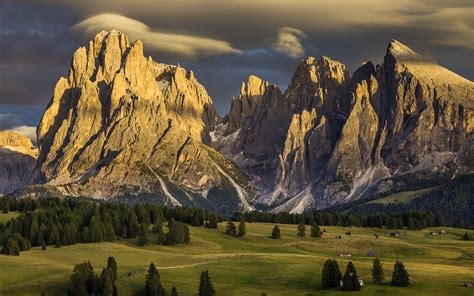 Download Wallpaper 1920x1200 Alpe Di Siusi Italy Nature Mountains