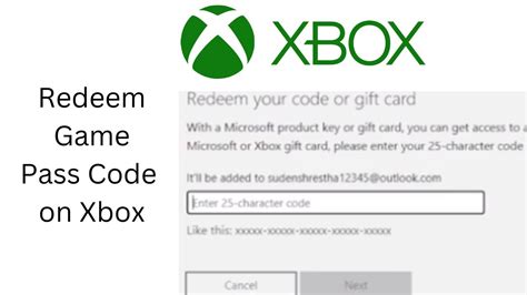 How To Redeem Game Pass Code On Xbox Xbox Game Pass Code Redeem
