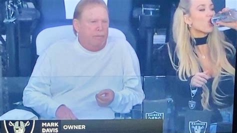 Mark Davis Spotted Sitting Next To Hot Blonde Woman During The Raiders