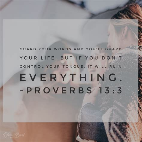 The Tongue Bible Proverbs Proverbs 13 Book Of Proverbs