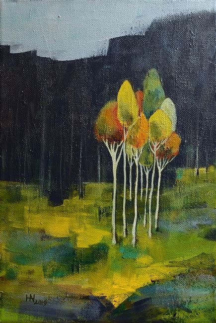 Whispering Trees Abstract Painting By Artual Foundmyself
