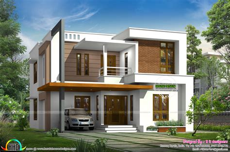 2132 Sq Ft Modern 4 Bedroom House Kerala Home Design And Floor Plans