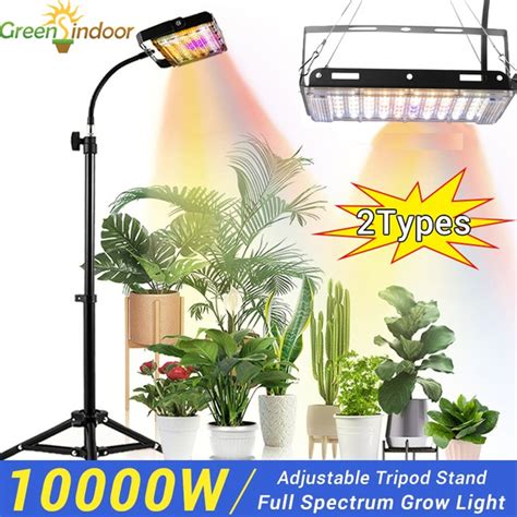 2 Type Grow Lights With Stand Lbw 10000w Full Spectrum Led Floor Plants