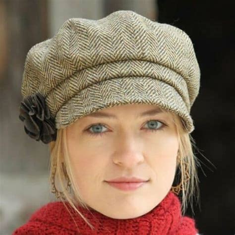 Ladies Tweed Hat Brown