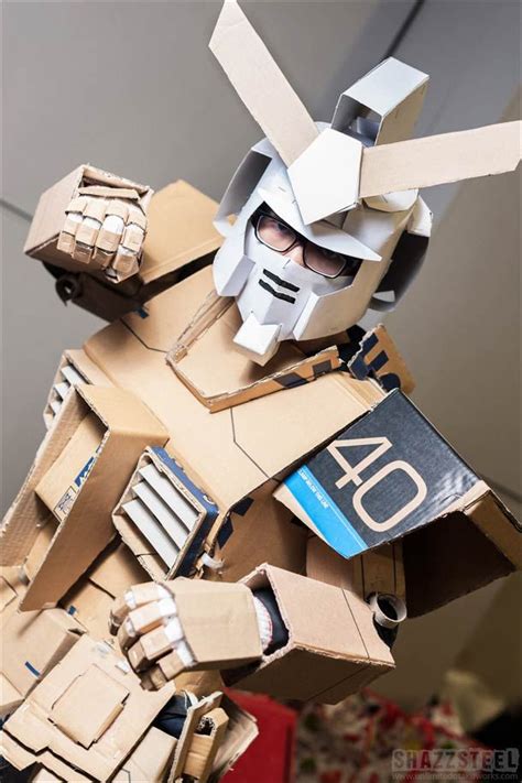 Cosplay Of The Day Cardboard Gundam Cardboard Costume Cardboard