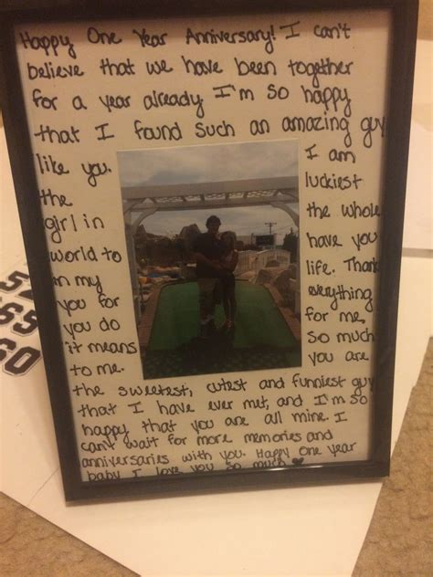 Check spelling or type a new query. one year anniversary gift for my boyfriend! | Dating ...