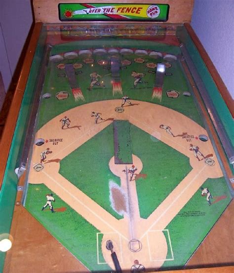 1954 Williams Major League Baseball Pinball Arcade Game Retro Arcade