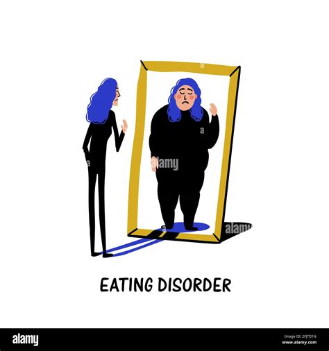 Psychology Eating Disorder Anorexia Or Bulimia Slim Young Woman