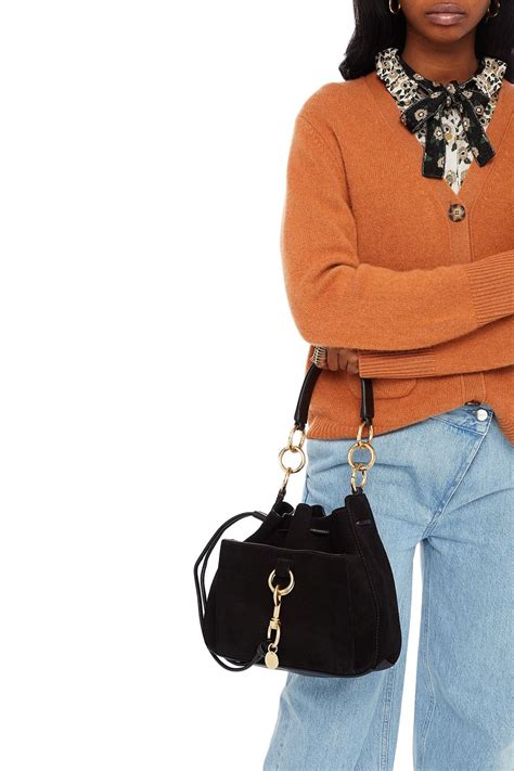 See By ChloÉ Tony Medium Suede And Leather Shoulder Bag Sale Up To 70