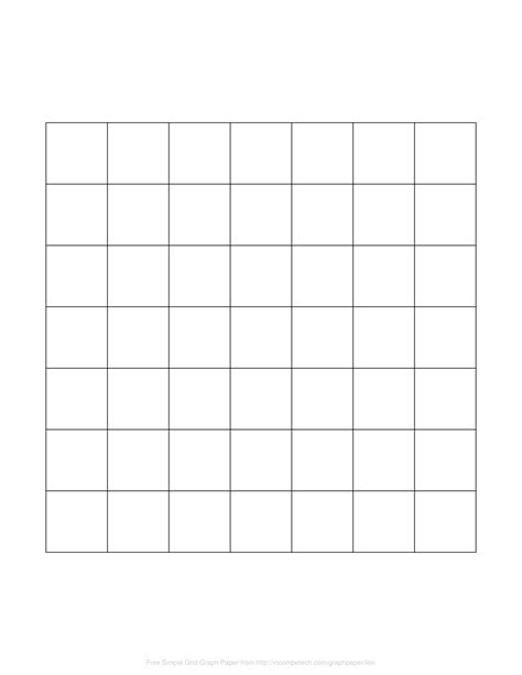 50 Square Grid Free Printable