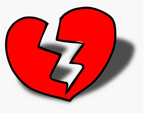 , name of the character: Broken Blue Heart Emoji - Broken Heart Cartoon Png ...