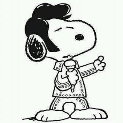 Snoopy Elvis Hledat Googlem Snoopy Cartoon Snoopy Charlie Brown