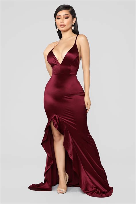 Fashion Nova Formal Dresses Im Just Drawn That Way Ruffle Dress Red