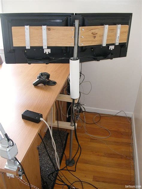 Why spend $50, $100, maybe even $200 on a standard vesa mounted monitor arm, when you can make your own for less. Pin on Organizer
