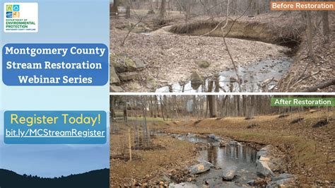Montgomery County Stream Restoration Webinar Series My Green