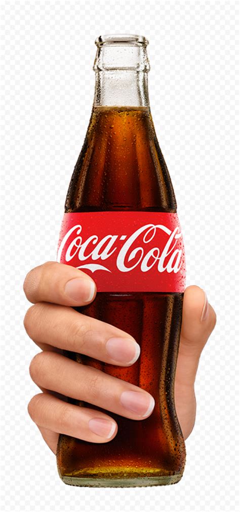 Hd Coca Cola Glass Bottle Hand Png Citypng