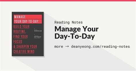 Book Summary Manage Your Day To Day By 99u Edited By Jocelyn K Glei