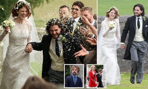 Talking about married life in the magazine interview, rose revealed that she and kit are looking forward to raising a family in their home in the english countryside. Kit Harington Rose Leslie Wedding - Get Images One