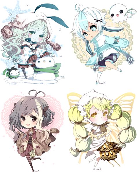 Chibi Commissions For Moondust70 By Inma On Deviantart Anime Chibi