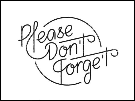 Please Dont Forget By Olga Vasik Dribbble