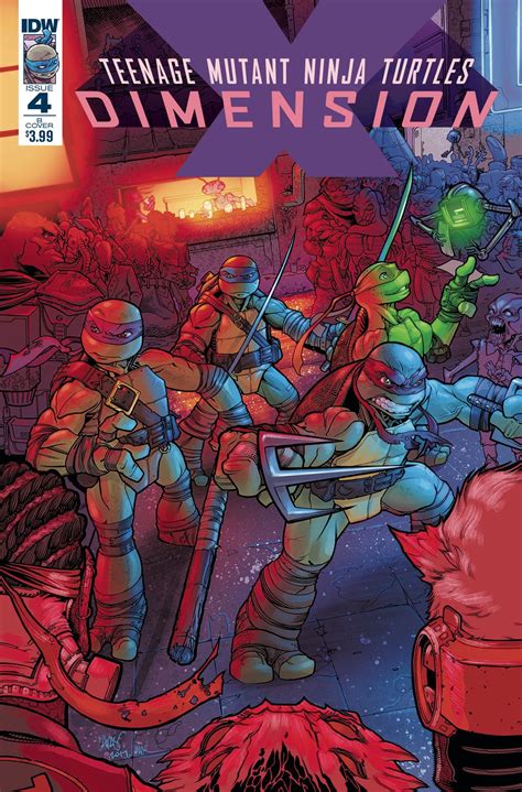 Teenage Mutant Ninja Turtles Dimension X 4 Johnson Cover Fresh Comics