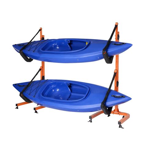Pentagon Tool Double Kayak Storage Rack Self Standing Dual Canoe Kayak