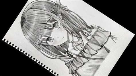 How To Draw Anime Using Only One Pencil Anime Drawing Tutorial For