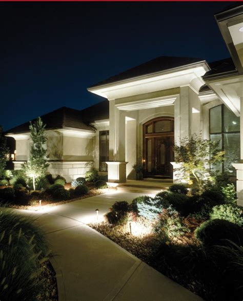 House Lighting Outdoor Outdoor Landscape Lighting Facade Lighting