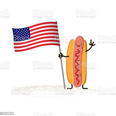 National Hot Dog Day Concept Greeting Card Poster Banner Tshirt Sticker