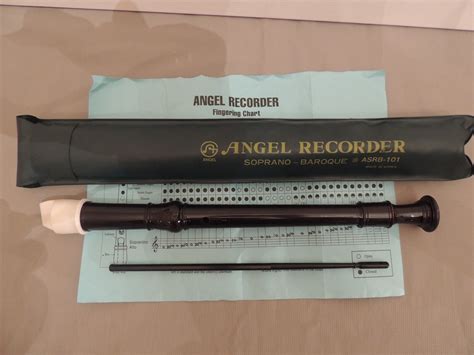 Angel Recorder Soprano Baroque Asrb 101 With Case Ebay