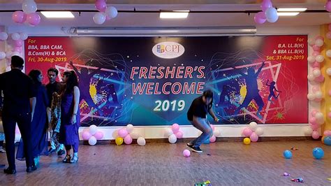 freshers party games freshers party 2019 cpjchs college youtube