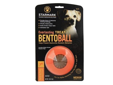Starmark Everlasting Treat Bento Ball Tough Dog Chew Toy Medium
