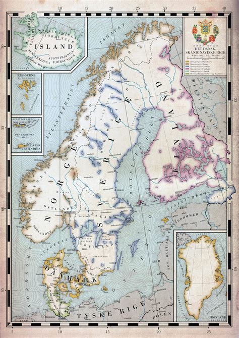 Old Political Map Of Scandinavia Baltic And Scandinavia Europe