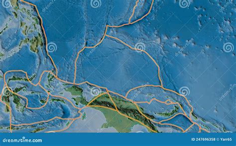 Caroline Tectonic Plate Topography Borders First Van Der Grinten
