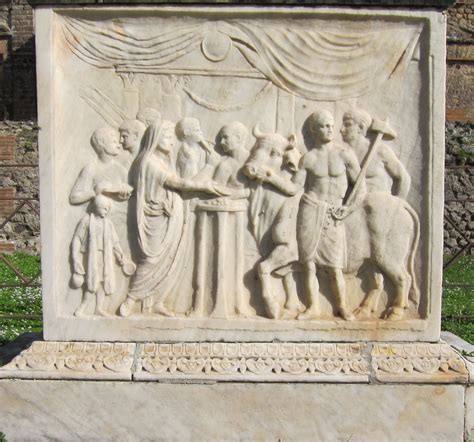 Temple Of Vespasian Altar World History Commons