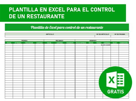 Control De Restaurantes En Excel Gratis Sample Excel Templates Hot Sex Picture